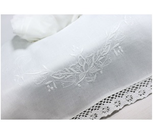 Embroidery White Floral <b>Tissue</b> Box Cover Rectangle <b>Tissue</b> Box Cover High Quality 100% <b>Cotton</b> with Lace Home Hotel Decoration - Product Image 2