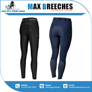 Jodhpurs de haute qualité pour l'équitation Culotte équestre confortable avec impression en silicone Taille haute-en vente! - Product Image 3