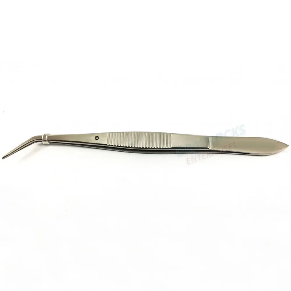 Atacado de Alta Qualidade tweezer Splinter fórceps 12 centímetros curvo Pinça Cirúrgica dental Para O Dentista