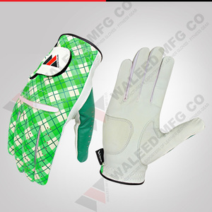 Gants de golf pour hommes, main gauche, en cuir Cabretta, sportifs, colorés, motif tendance - Product Image 3