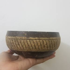 2025 bols de noix de coco à motifs écologiques jetables personnalisés vaisselle en gros de haute qualité Vietnam pour les cadeaux d'affaires - Product Image 2