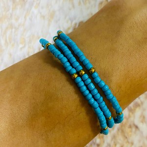 Triple Seed <b>Bead</b> Bracelet <b>Set</b> - Product Image 1