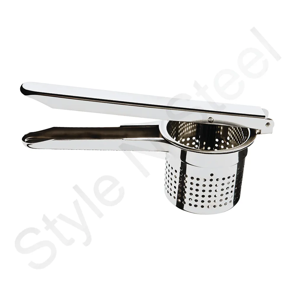 Stainless Steel Potato Masher With Wire Handle Metal Kitchen Accessories Multi Function Kitchen Vegetable Fruit