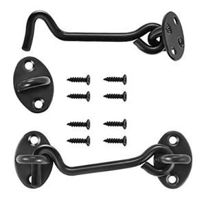 Conception nouée par revêtement solide antique de poudre noire de crochet de cabine de fonte pour le matériel de porte - Product Image 1