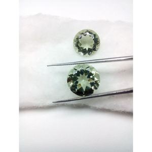 อเมทิสต์ควอตซ์สีเขียวอ่อนธรรมชาติขนาด 13 มม. ทรงเหลี่ยมเจียระไน  ผ่านการอบความร้อน สำหรับทำเครื่องประดับ เกรด AAA พร้อมใบรับรองจากผู้ประเมินอิสระ - Product Image 2