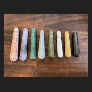 Vente en gros de baguette de massage lisse en pierre précieuse naturelle de haute qualité pour le massage, les cadeaux, le resserrement vaginal, les exercices de Kegel - Product Image 6