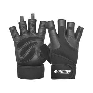 Gants personnalisés pour hommes, gants d'entraînement respirants à demi-doigts avec bandage, gants de fitness antidérapants, vente en gros - Product Image 1