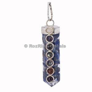 Buy Online Lapis Chakra Cabs <b>Orgonite</b> Pencil Pendants : Lapis Chakra Cabs <b>Orgonite</b> Pencil Pendants For Sale - Product Image 1