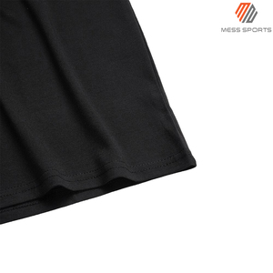 เสื้อยืดโอเวอร์ไซส์ผู้ชายสีดำ ราคาถูกที่สุด ผ้าฝ้าย 100% สไตล์ลำลอง ดีไซน์โลโก้เรียบง่าย คุณภาพสูง เสื้อสตรีทแวร์ - Product Image 5
