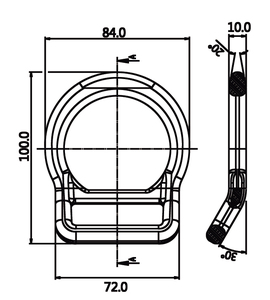 Hm ad241rd Anodized Đỏ giả mạo Hợp kim nhôm <span class=keywords><strong>D</strong></span> <span class=keywords><strong>Ring</strong></span> TW - Product Image 2