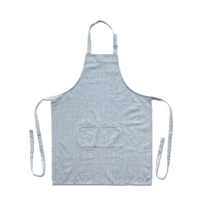 Tablier de cuisine certifié en 100% coton biologique, noir, bleu marine - Product Image 1
