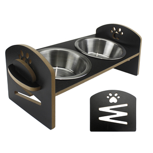 Maison pour chat en bois classique et en acier inoxydable écologique pour chats et petits chiens 5 mm d'épaisseur 42x34x52 cm - Product Image 6