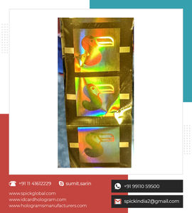 2021 troquelado personalizado PET 3D lámina de estampado holográfico artesanía Industrial pegatina adhesiva etiquetas de embalaje personalizadas Venta caliente - Product Image 3