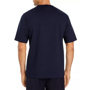 Camisetas con logotipo personalizado de fábrica para hombres, camiseta en blanco bordada con cuello redondo, gran oferta - Product Image 2