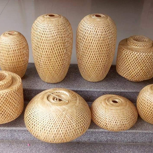 ตะกร้าไม้ไผ่เก็บของงานหัตถกรรมตกแต่งบ้านดีไซน์คลาสสิกเป็นมิตรต่อสิ่งแวดล้อมผลิตจากเวียดนาม - Product Image 5