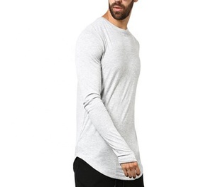 Wholesale High Quality Men Long Sleeve T Shirts Slim Fit Sport Casual Tee T-Shirts - Product Image 1