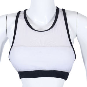 Soutien-gorge de sport léger et respirant, grande taille, à séchage rapide, blanc et noir, sur mesure, de haute qualité, avec options de fermeture avant pour femmes - Product Image 1