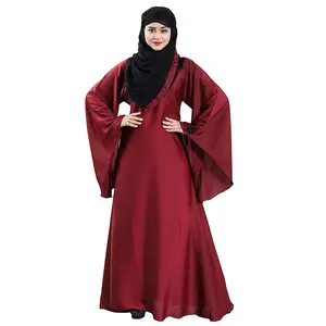 现代新设计伊斯兰服装khimar abaya 2件套装Jilbab穆斯林祈祷连衣裙Dubai女士