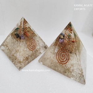 Vente en gros de la pyramide d'orgone Stone Craft Bobine métallique en cuivre semi-précieux pour la protection contre les CEM - Product Image 2