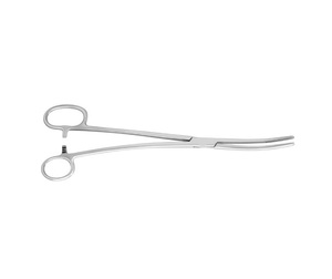 Bozemann — Instruments chirurgicaux en acier inoxydable de 26 cm, pinces de support éponge, un grand anneau incurvé en acier inoxydable - Product Image 3