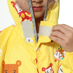 เสื้อโค้ทกันฝนสำหรับเด็กเสื้อคลุมลายการ์ตูนน่ารักมีหมวกแจ็คเก็ตกันน้ำ - Product Image 4
