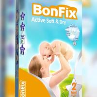 Couches jetables pour bébé de haute qualité, super absorbantes, taille S, en coton, fabriquées en Turquie par BONFIX, avec protection anti-fuites, 22-32 lbs