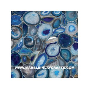 Dalle de sol en pierre d'agate bleue - Product Image 1