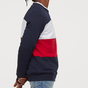 Haute qualité Cusomt fait hommes pull couleur bloc sweats à capuche et sweats hommes à capuche sweat cordon coréen - Product Image 3