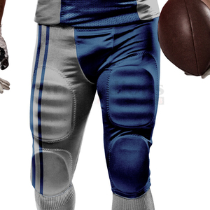 Maillot d'entraînement de football américain sur mesure Unifoms ensembles pour jeunes adultes avec pantalon respirant grande taille cousu style uni - Product Image 4