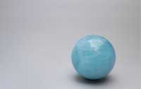 Esfera de Cristal de Aguamarina Pulida, Increíble, para Meditación, Viajes Seguros, Esfera Calmante Azul, Amor, Feng Shui, Arte Coleccionable