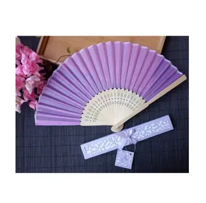 Di bambù di Bambù di Seta Fan/Asiatica di Seta Pieghevole Ventilatori della Mano-Regalo di Cerimonia Nuziale/Decorazione Della Parete (Whatsapp: + 84 339744190)