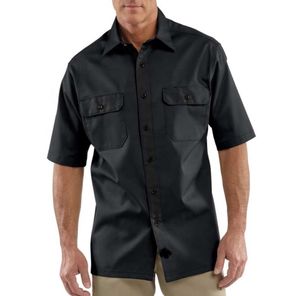 Light Weight Durable Men's Dress Shirts Comfortable Polycotton or <b>Denim</b> <b>Material</b> Short Sleeve Solid Pattern Custom Made - Product Image 1