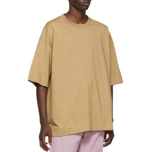 T-shirt manches courtes surdimensionné 100% coton polyester, vêtements d'été pour hommes de qualité supérieure, logo personnalisé, chemises pour hommes de couleur unie, vente en gros - Product Image 2