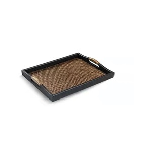 High Quality <b>Large</b> Rattan Serving <b>Tray</b> Simple Design for Effortless Food Serving in the Kitchen - Product Image 1