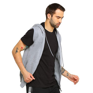 Fabricante suministro personalizado EE. UU. tamaño 2024 verano Streetwear camiseta sin mangas para hombres sudaderas con capucha térmicas sin mangas 100% mezclas de algodón - Product Image 6