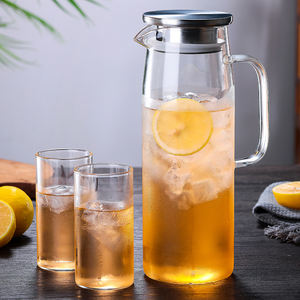 เหยือกน้ำแก้วบอโรซิลิเกต <span class=keywords><strong>ล</strong></span>ดราคาพิเศษ ปลอดสารตะกั่ว ปลอดสาร BPA เป็นมิตรกับสิ่งแวด<span class=keywords><strong>ล</strong></span>้อม ดีไซน์หรูหรา เหมาะสำหรับชาเย็น <span class=keywords><strong>ล</strong></span>้างในเครื่อง<span class=keywords><strong>ล</strong></span>้างจานได้ - Product Image 3