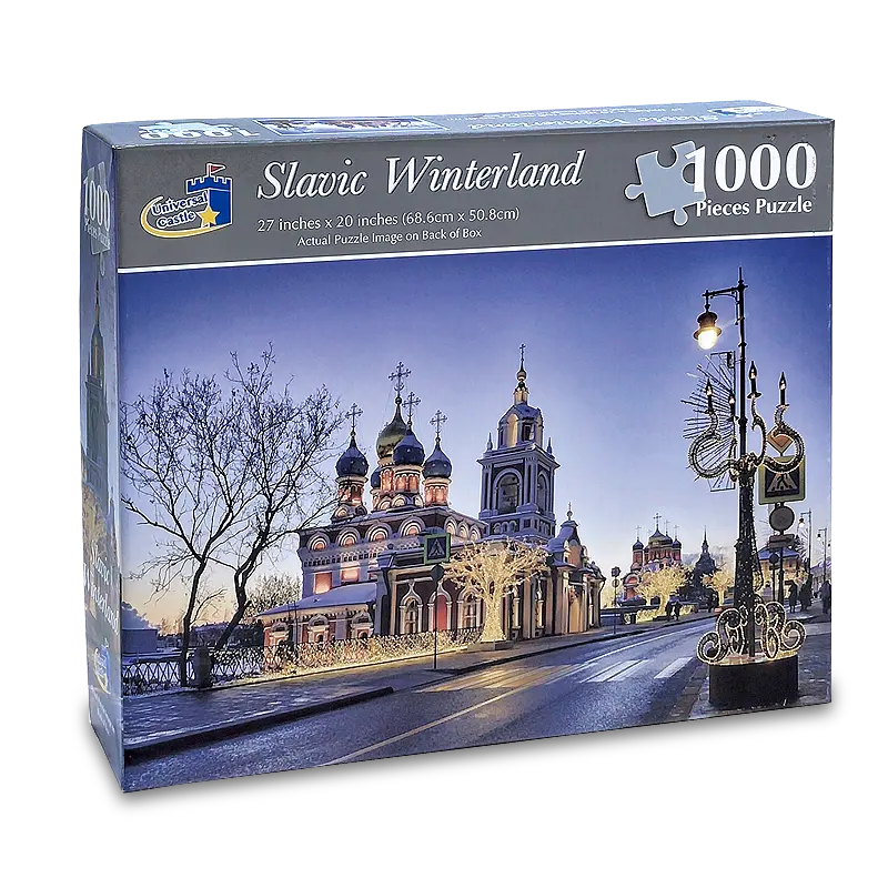 יצרן wholesales 1000 חתיכות סלאבית Winterland למבוגרים וילדים כיף CE ו CPC פאזל עבור מתנה