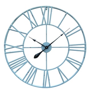 นาฬิกาแขวนผนังทำด้วยมือสีขาวนาฬิกาเหล็ก - Product Image 5