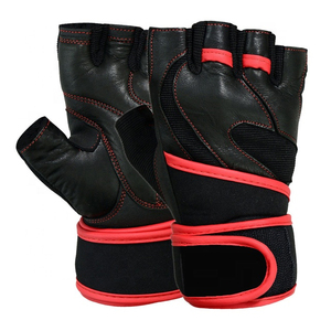 Wholesale Unisex Custom Gym Fitness <b>Gloves</b> Leather Workout <b>Training</b> Wrist Support for <b>Weight</b> Lifting for Men and Women Sports - Product Image 1