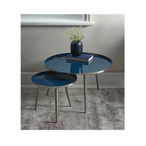 Ensemble de Table basse en métal de qualité supérieure, de 2 tailles différentes, de forme ronde, en inde - Product Image 3