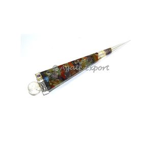 Smooth Chakra Stone Orgone Healing <b>Wands</b> - Product Image 1