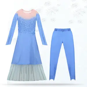 anak-anak kostum frozen Suppliers-Gaun Pesta Anak Perempuan, Kostum Frozen 2 Elsa Anna, Gaun Putri Putri
