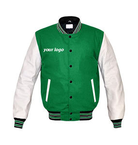 Chaqueta Varsity para Hombre, 100% Poliéster, Ligera, de Pana, con Capucha, Impermeable, Resistente al Viento, Ecológica, Servicio OEM - Product Image 1