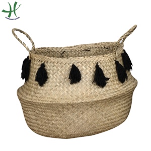 ตะกร้าใส่น้ำผักตบชวาเป็นมิตรกับสิ่งแวดล้อม - Product Image 3