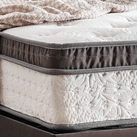 Matelas Contemporain en Mousse à Mémoire de Forme Rafraîchissante, Anti-Bactérien, avec Housse Amovible, Emballé Sous Vide, pour Chambre à Coucher, Maison, Hôpital, Hôtel