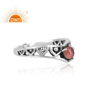 Design antique Bague en argent sterling 925 Taille libre Bague en tourmaline rose Fabricant de bijoux Collection classique - Product Image 3