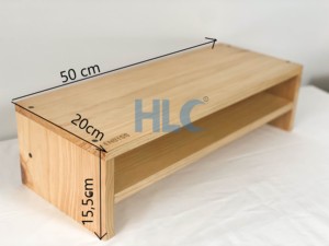 Moniteur en bois robuste au meilleur prix, meuble TV Bureau TV détachable TV 2 couches, support de moniteur - Product Image 6