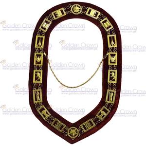 राजनिक रेगलिया मंदिर गोल्डन मेटल चेन कॉलर मास्क चेन कॉलर आपूर्तिकर्ता - Product Image 1