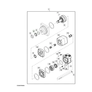 Pieza para Tractor JD JohnDeere, kit de sellado, eaton 2k, sello de motor gua, número de pieza CXT20510