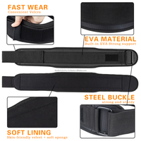Ceinture de musculation pour hommes en coton, acier, néoprène et EVA, auto-serrante, réglable, antidérapante, personnalisable, de haute qualité, en gros